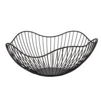 WAVE - Black Metal Wire Basket
