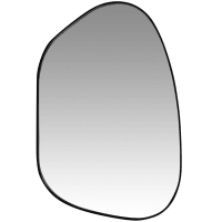 POMANN - Black ovoid mirror 40x60
