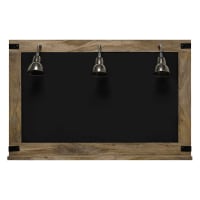 FACTORY - blackboard + 3 wall lights 85 x 130cm