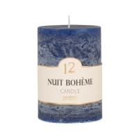 COLORAMA - Set of 2 - Blue scented candle H10cm