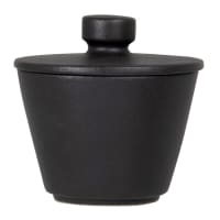 Boîte en porcelaine noire