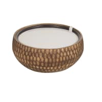Bougie en bois de manguier marron
