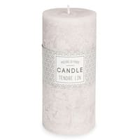 Bougie parfumée cylindrique grise 7 x 15 cm Bougie parfumée cylindrique grise 7 x 15 cm