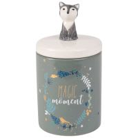 Bougie renard parfumée imprimée avec couvercle Bougie renard parfumée imprimée avec couvercle