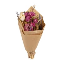 RORY - Lotto di 2 - Bouquet di fiori essiccati rosa e beige