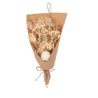 KRAFT - Set of 2 - Bouquet of dried beige and yellow flowers