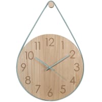 Brown and green hanging clock 36x52cm