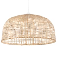 COSSON - Brown bamboo and metal pendant light