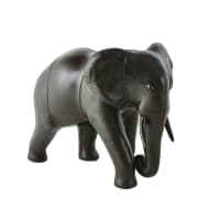 ASIA - Brown Sheepskin Elephant Ornament H48