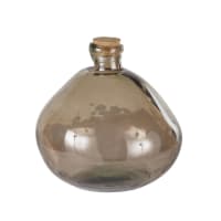 HOUARA - Bruin glazen flesje H33