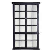 Bücherregal aus Mangoholz, B 135 cm, schwarz Descartes Bücherregal aus Mangoholz, B 135 cm, schwarz Descartes