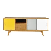 Buffet enfilade vintage 3 portes 2 tiroirs Buffet enfilade vintage 3 portes 2 tiroirs