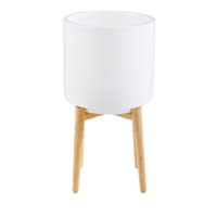 Cache-pot en céramique blanche H60 Cache-pot en céramique blanche H60