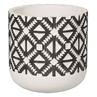 Cache-pot en céramique motifs ethniques H13 Cache-pot en céramique motifs ethniques H13