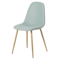CLYDE - Cadeira escandinava azul-claro