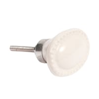 Set of 4 - Cadeuil oval door knob, cream