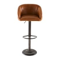 Camel Industrial Leather Bar Chair Camel Industrial Leather Bar Chair