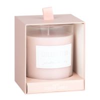 Candela profumata rosa in vetro Candela profumata rosa in vetro