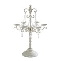 Candelabro 6 bracci in metallo grigio Candelabro 6 bracci in metallo grigio