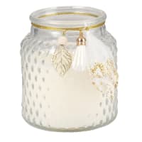 Candle in Bubble Glass with Charms 330g