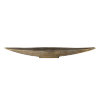 PIROGUE - Canoe-style bowl in bronze aluminium L100cm