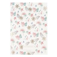 Carnet de notes à spirales en papier feuilles tropicales Carnet de notes à spirales en papier feuilles tropicales