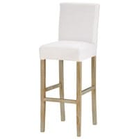 Chaise de bar à housser avec pieds blanchis Chaise de bar à housser avec pieds blanchis