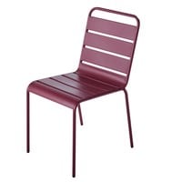 Chaise de jardin en métal violet Chaise de jardin en métal violet