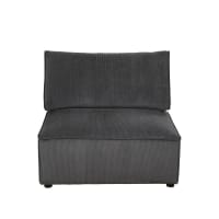 MALO - Chauffeuse per divano componibile grigio antracite