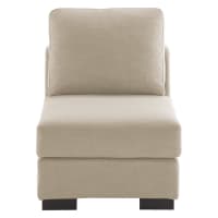 TERENCE - Chauffeuse pour canapé modulable beige