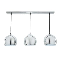 TRIO - Chrome-plated Aluminium Triple Pendant Lamp