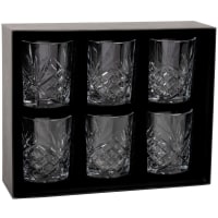 Coffret verres à whisky (x6) en verre taillé