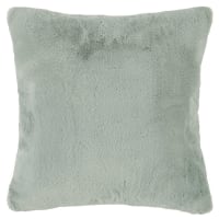 SOHO - Cojín de imitación de pelo azul celadón 180 x 150