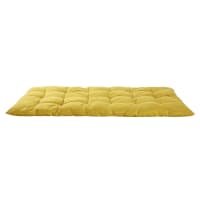 Colchón de suelo de algodón amarillo mostaza 60x120