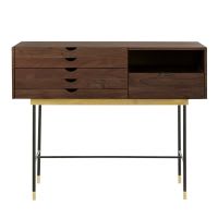 Console 4 tiroirs en acacia et métal Console 4 tiroirs en acacia et métal