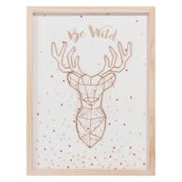 Cornice trofeo cervo in legno 33 x 44 cm BE WILD Cornice trofeo cervo in legno 33 x 44 cm BE WILD