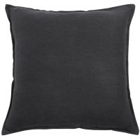 Coussin en lin lavé anthracite 60x60 Coussin en lin lavé anthracite 60x60