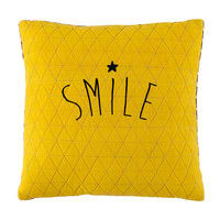 Coussin jaune/gris 40 x 40 cm SMILE Coussin jaune/gris 40 x 40 cm SMILE