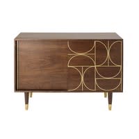 Credenza a 2 ante in legno massello di acacia Credenza a 2 ante in legno massello di acacia