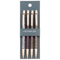 Lot de 2 - Critériums multicolores imprimé zèbre (x4)