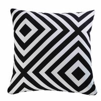 Cuscino da giardino con motivi geometrici neri e bianchi 45x45cm NAHIRA Cuscino da giardino con motivi geometrici neri e bianchi 45x45cm NAHIRA