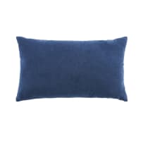 Cuscino in velluto blu indaco 30x50 cm