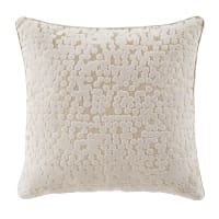 CIVEZZA - Cuscino stile velluto dévoré color talpa e lurex, 45x45 cm