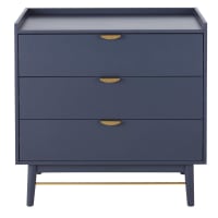 PENELOPE - Dark blue dresser with 3 drawers
