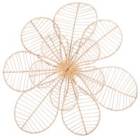 Déco murale fleur en rotin 57x57 Déco murale fleur en rotin 57x57