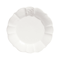 BOURGEOISIE - Set aus 6 - Dessertteller aus Keramik, weiß