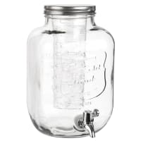 Drankfles van glas met filter
