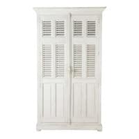 Dressing en manguier blanc cassé L 120 cm Dressing en manguier blanc cassé L 120 cm