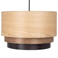 BREKKA - Drieledige essenhouten hanglamp