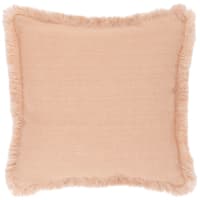 SAMBIN - Dusty pink linen cushion cover 40x40cm